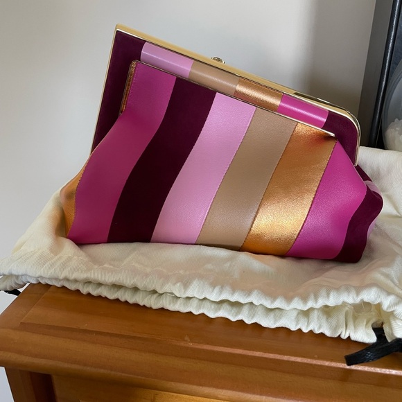 XSOLDX Fendi First Small Multicolor Stripe Leather & Suede Bag - Picture 3 of 10